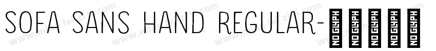 Sofa Sans Hand Regular字体转换